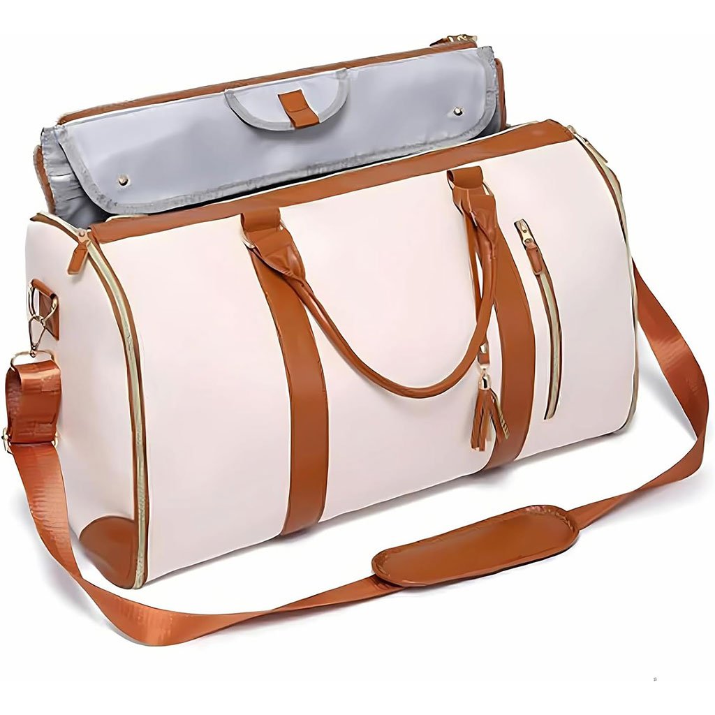 حقيبة سفر عصرية مصنوعة من جلد البولي يوريثان - الصورة 3