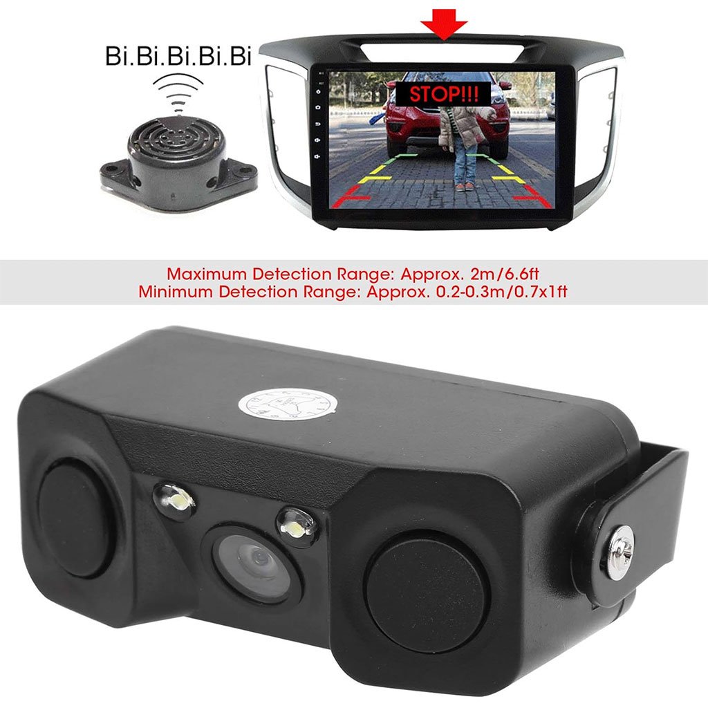 طقم كاميرا الرؤية الخلفية مع مستشعرات ركن مزدوجة - الصورة 4