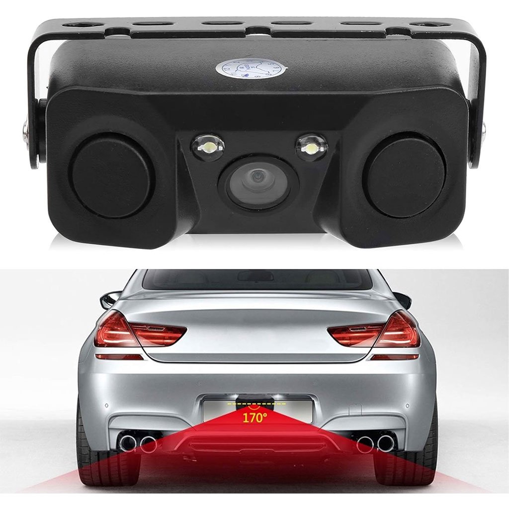 طقم كاميرا الرؤية الخلفية مع مستشعرات ركن مزدوجة - الصورة 3
