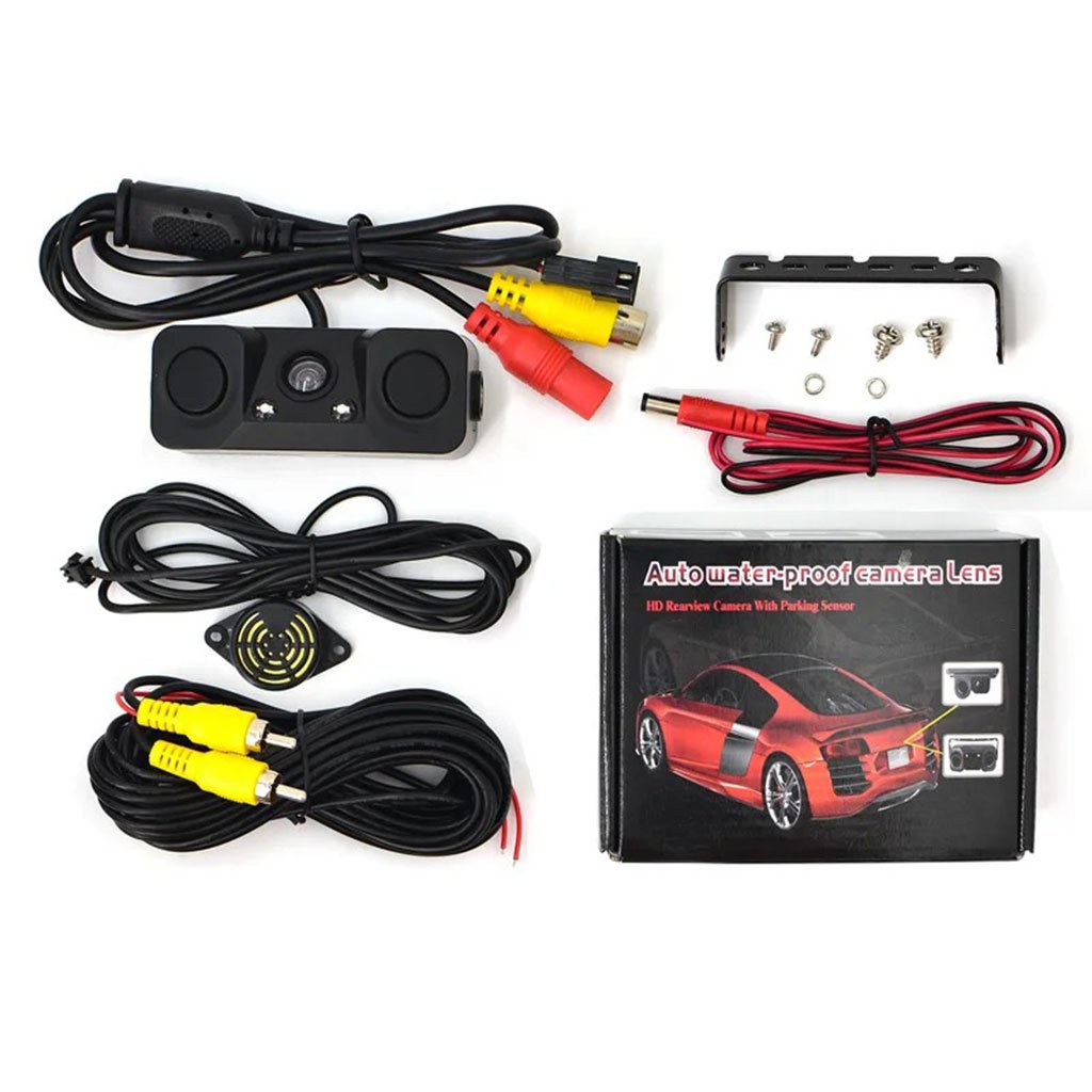 طقم كاميرا الرؤية الخلفية مع مستشعرات ركن مزدوجة - الصورة 6