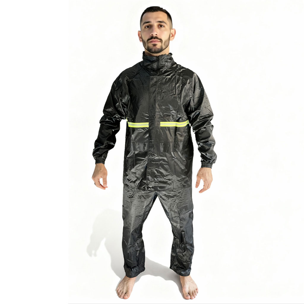 Ensemble De Pluie Imperméable Veste Et Pantalon pour une protection optimale V1 – بدلة مقاومة للماء - الصورة 5