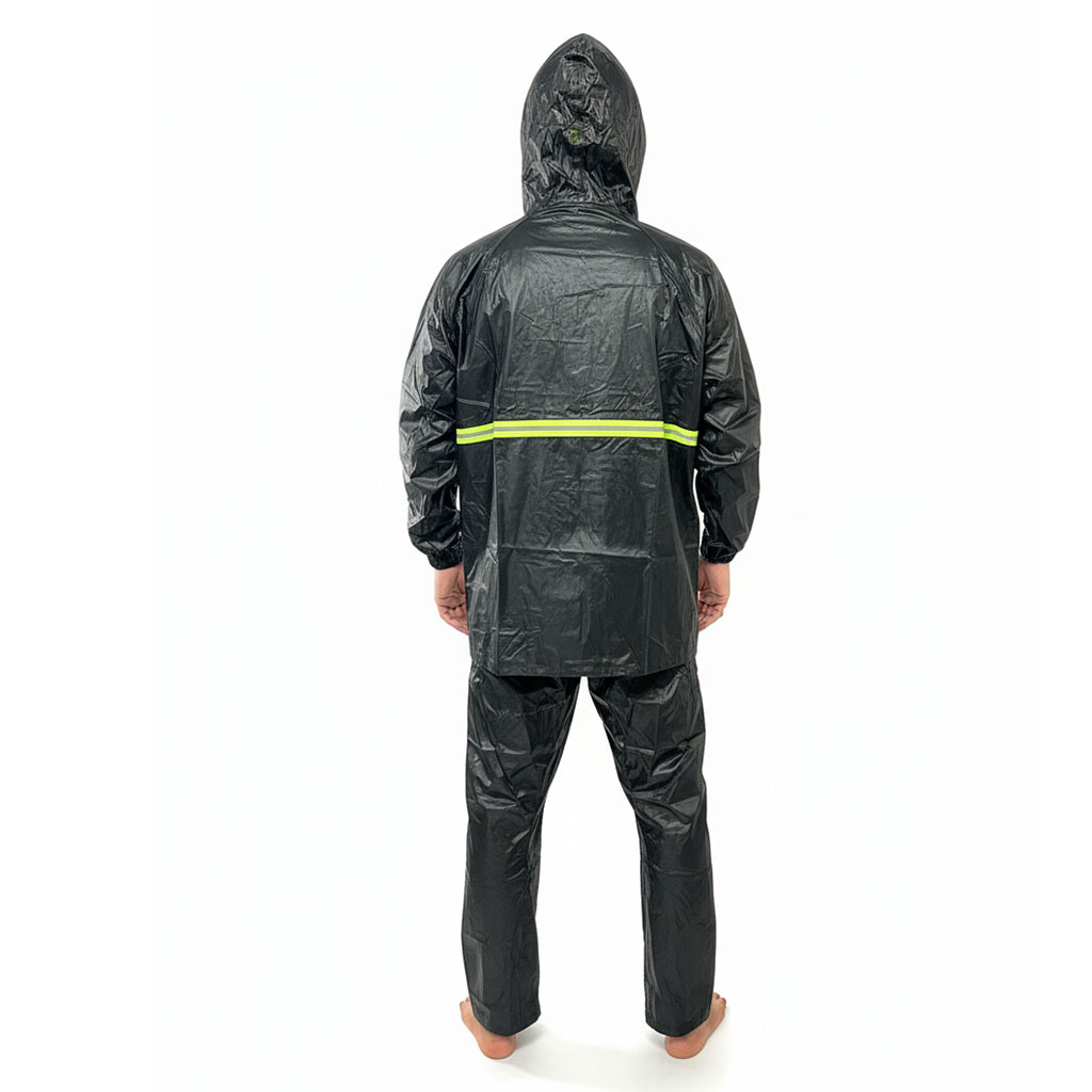 Ensemble De Pluie Imperméable Veste Et Pantalon pour une protection optimale V1 – بدلة مقاومة للماء - الصورة 4