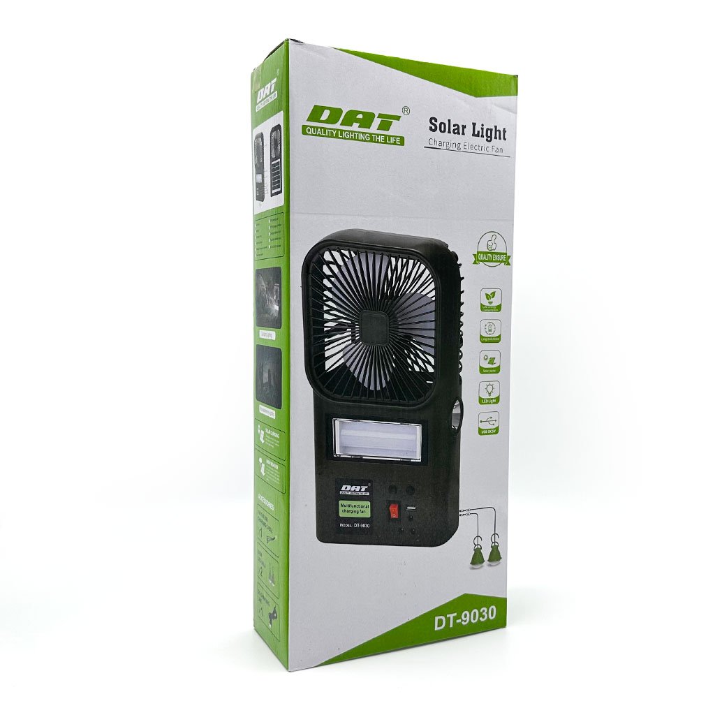 طقم مروحة ومصباح يعمل بالطاقة الشمسية - الصورة 2