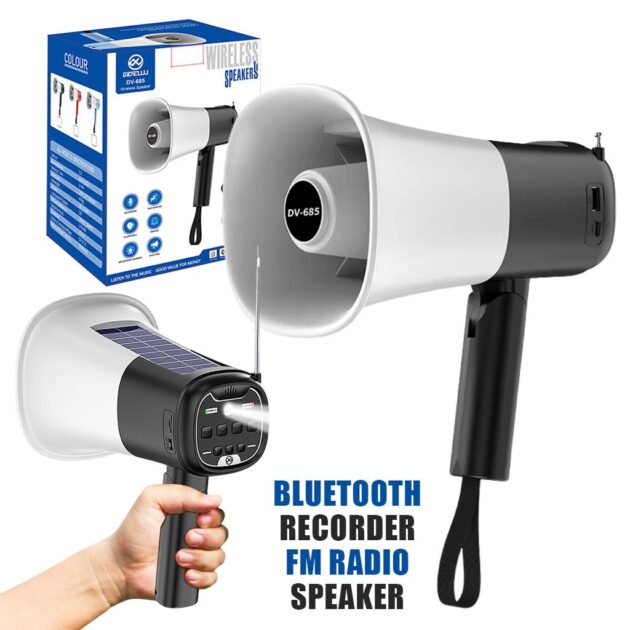 مكبر صوت شمسي محمول...