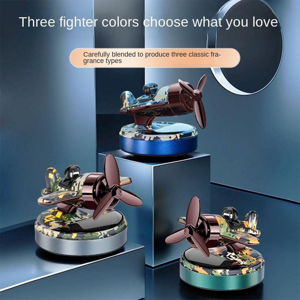 معطر جو للسيارة يعمل بالطاقة الشمسية على شكل طائرة - الصورة 4