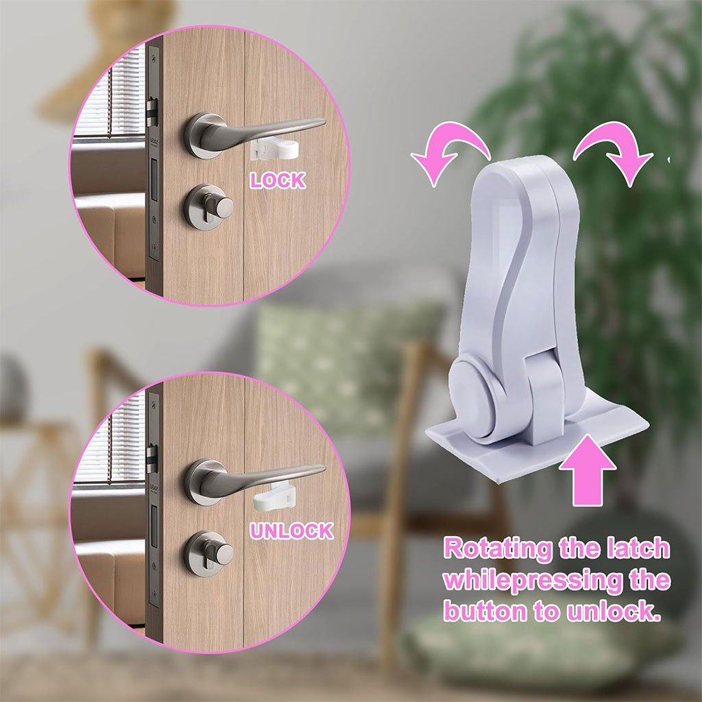 أقفال أبواب عالمية لسلامة الأطفال - الصورة 3