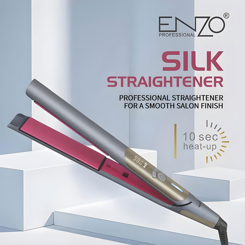 Lisseur Céramique 980°F Plaque 1.5″ Titane ENZO EN-3827 – مملس شعر إينزو - الصورة 8