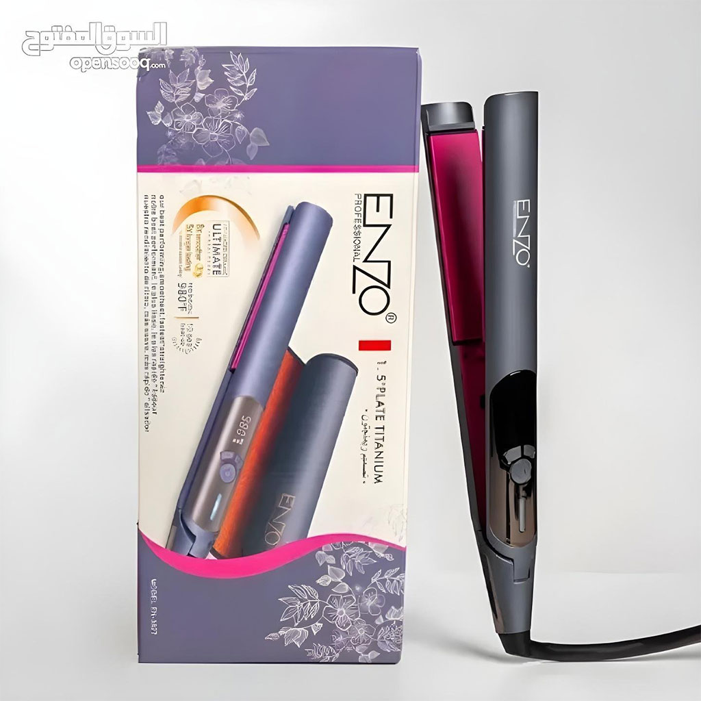 Lisseur Céramique 980°F Plaque 1.5″ Titane ENZO EN-3827 – مملس شعر إينزو - الصورة 6