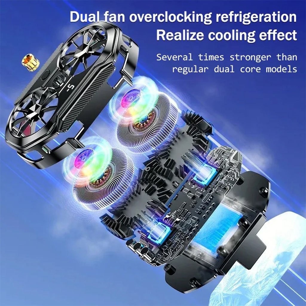 مبرد الهاتف المحمول بمروحتين - الصورة 2