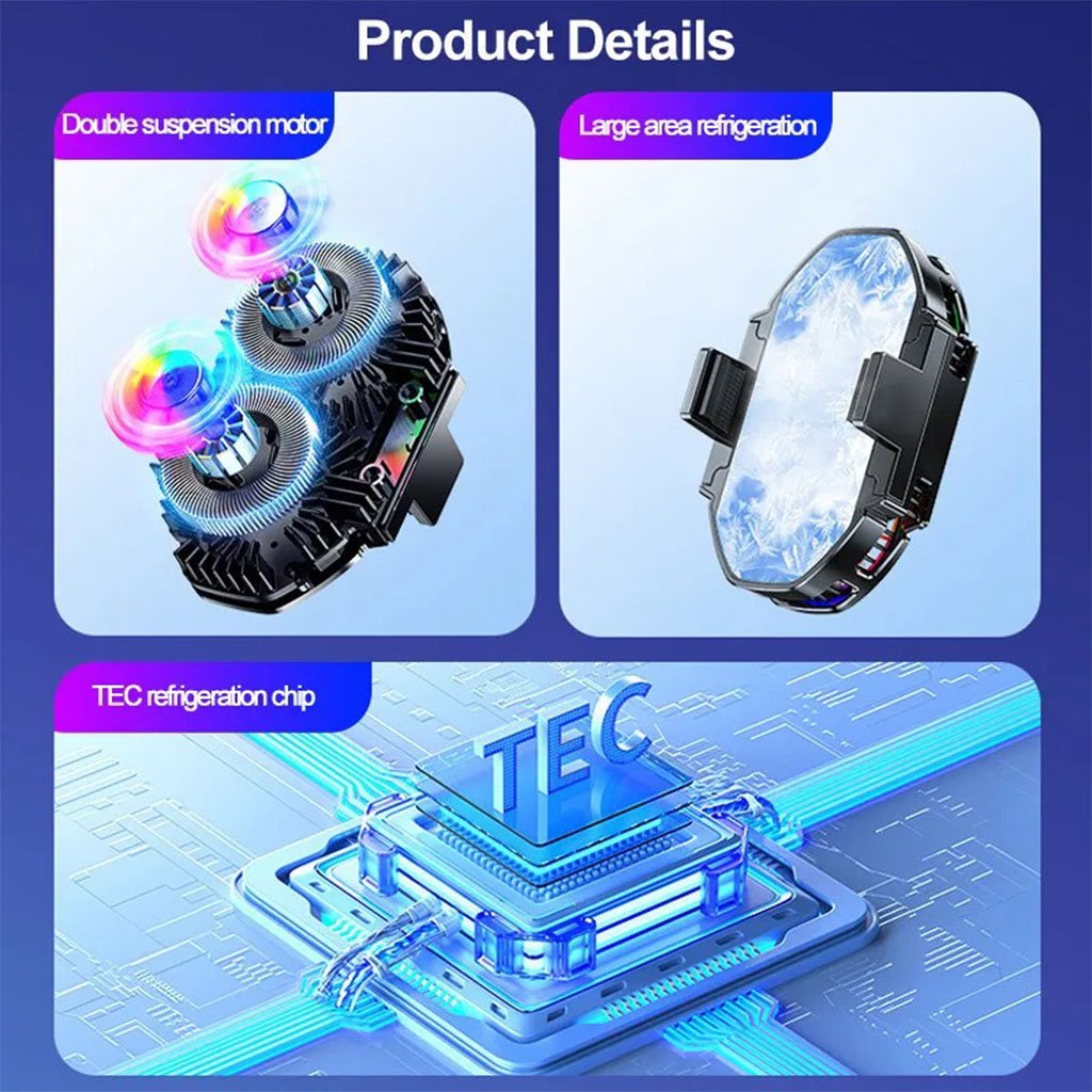 مبرد الهاتف المحمول بمروحتين - الصورة 7