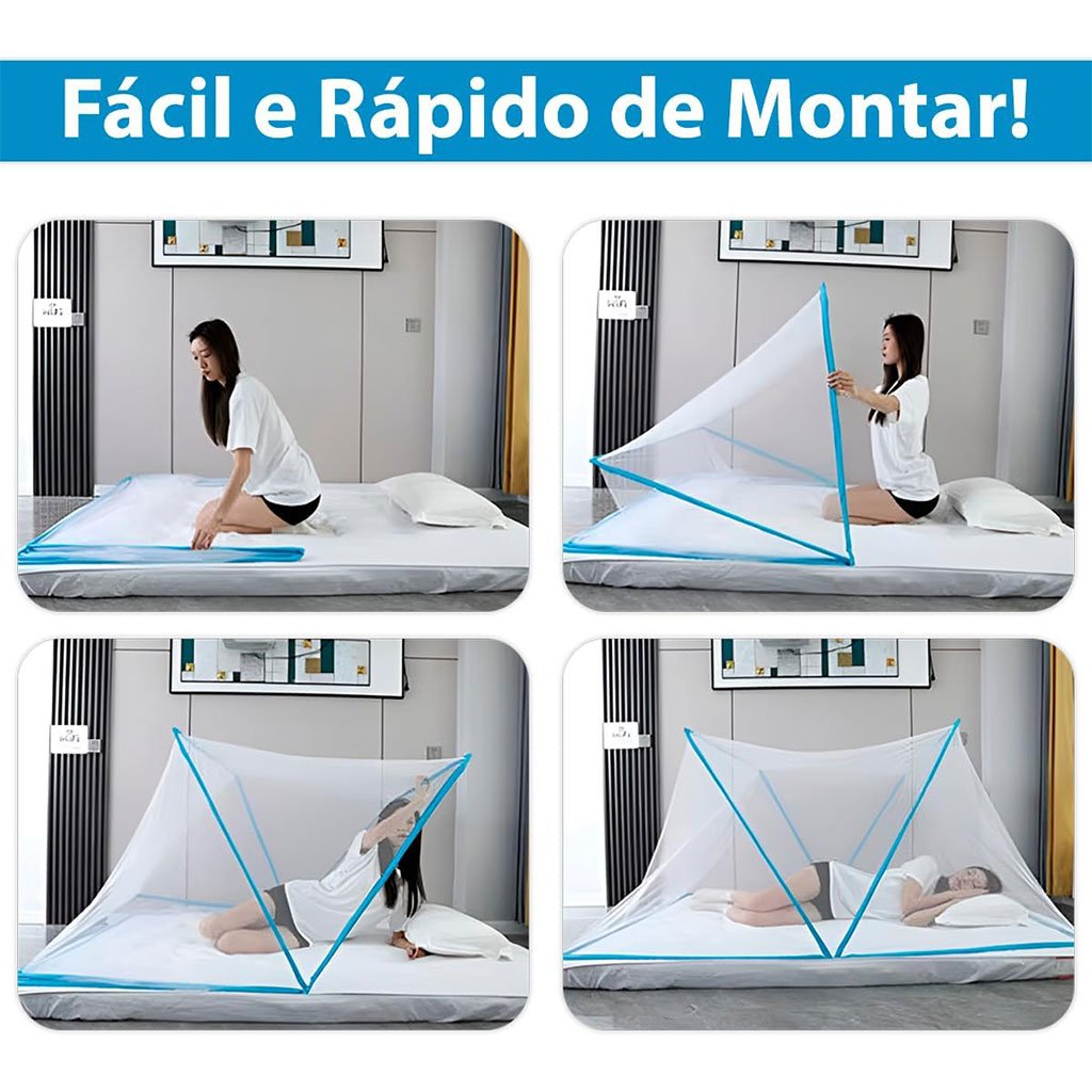 ناموسية قابلة للطي التركيب لسرير فردي - الصورة 4