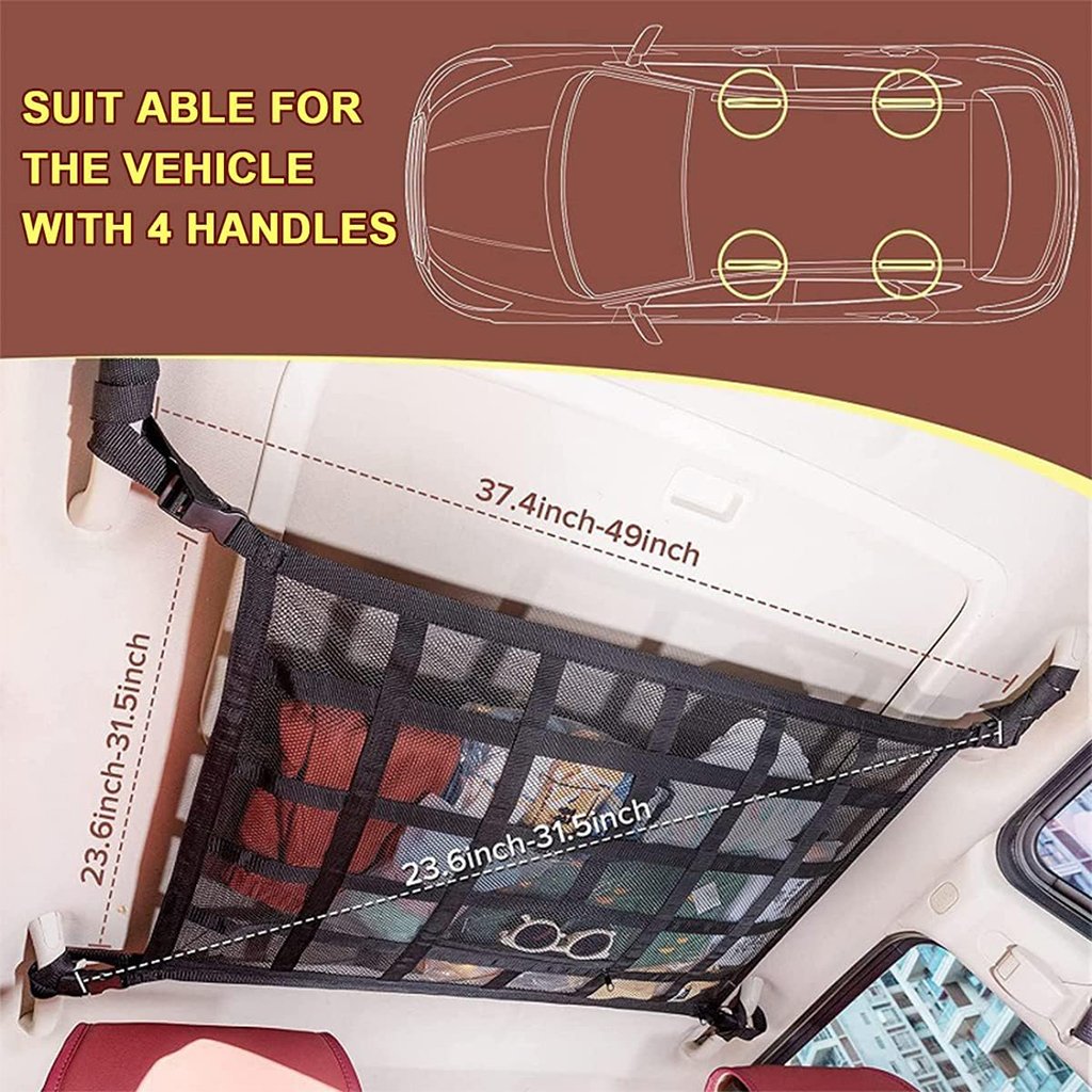 شبكة تخزين سقف السيارة - الصورة 3