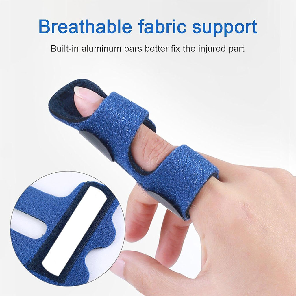 Attelle de doigt réglable avec barre en aluminium pour correction des doigts - الصورة 4