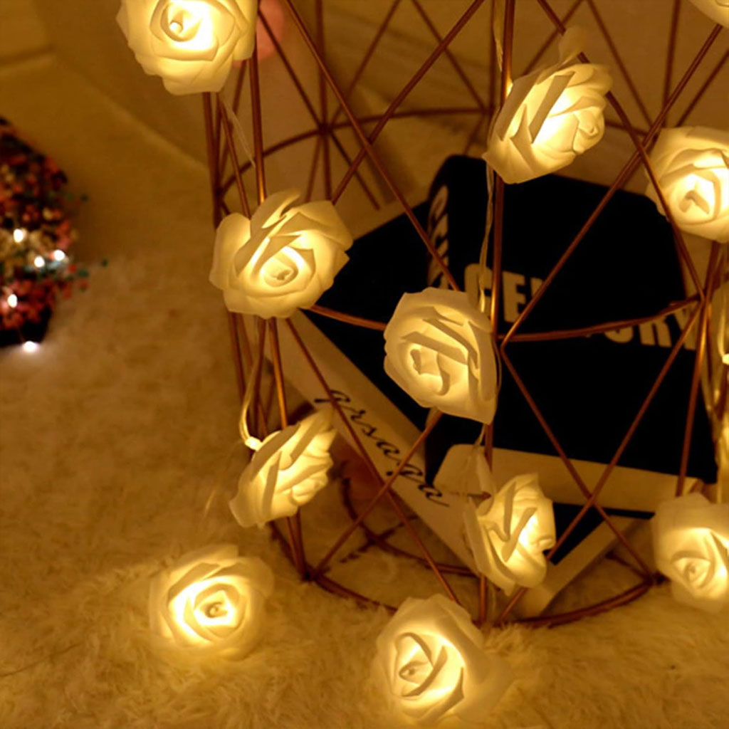 Guirlande Fleurs à 10 Pcs - 2m - Branchement direct avec secteur décoration idéale pour chambre - الصورة 3