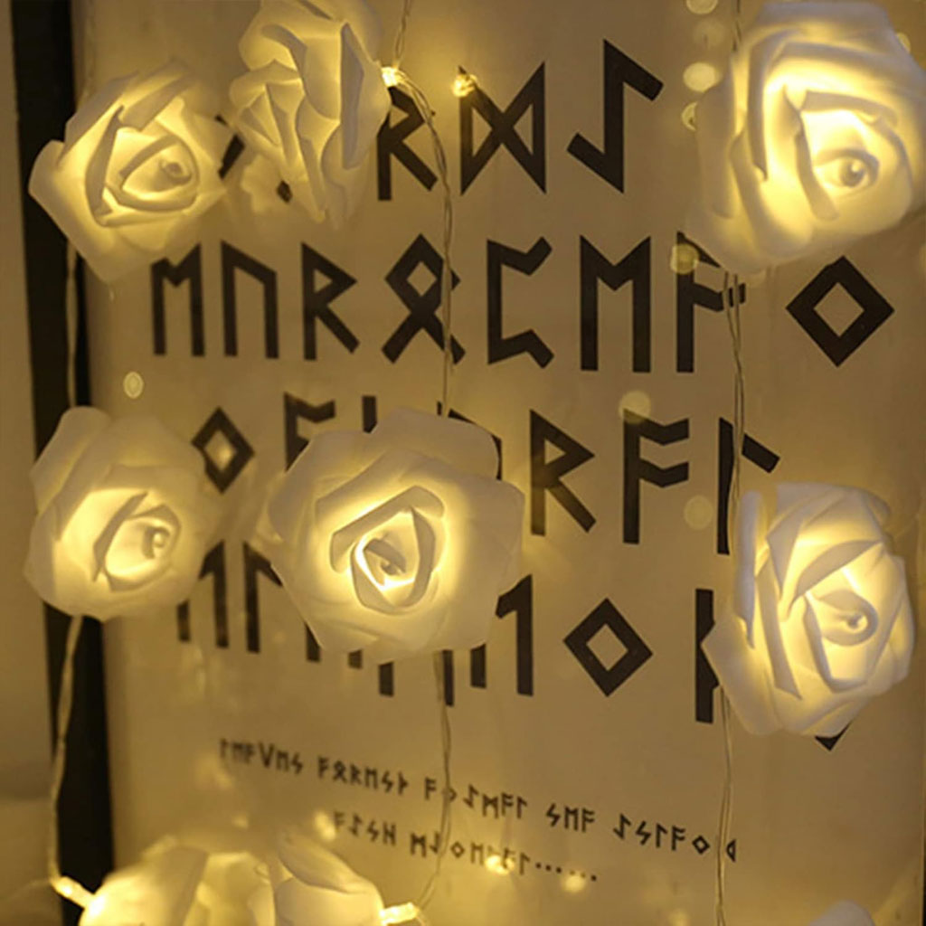 Guirlande Fleurs à 10 Pcs - 2m - Branchement direct avec secteur décoration idéale pour chambre - الصورة 4