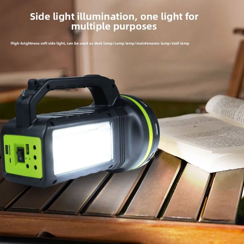 نظام إضاءة شمسية GD2000A مع مكبر صوت بلوتوث - الصورة 5