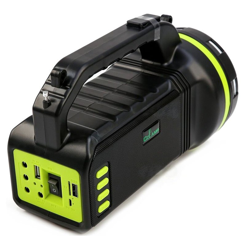 نظام إضاءة شمسية GD2000A مع مكبر صوت بلوتوث - الصورة 2