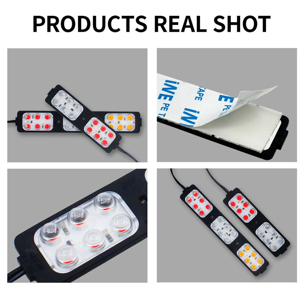 أضواء ستروب ثلاثية الألوان بجهد فولت للسيارات - الصورة 5