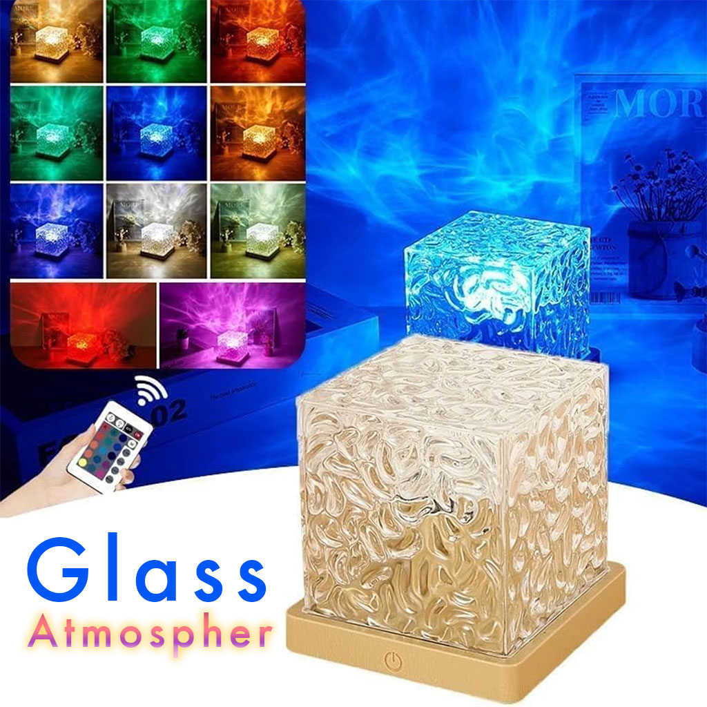 Lumière à motif d’eau dynamique USB Veilleuse Rotative - الصورة 4