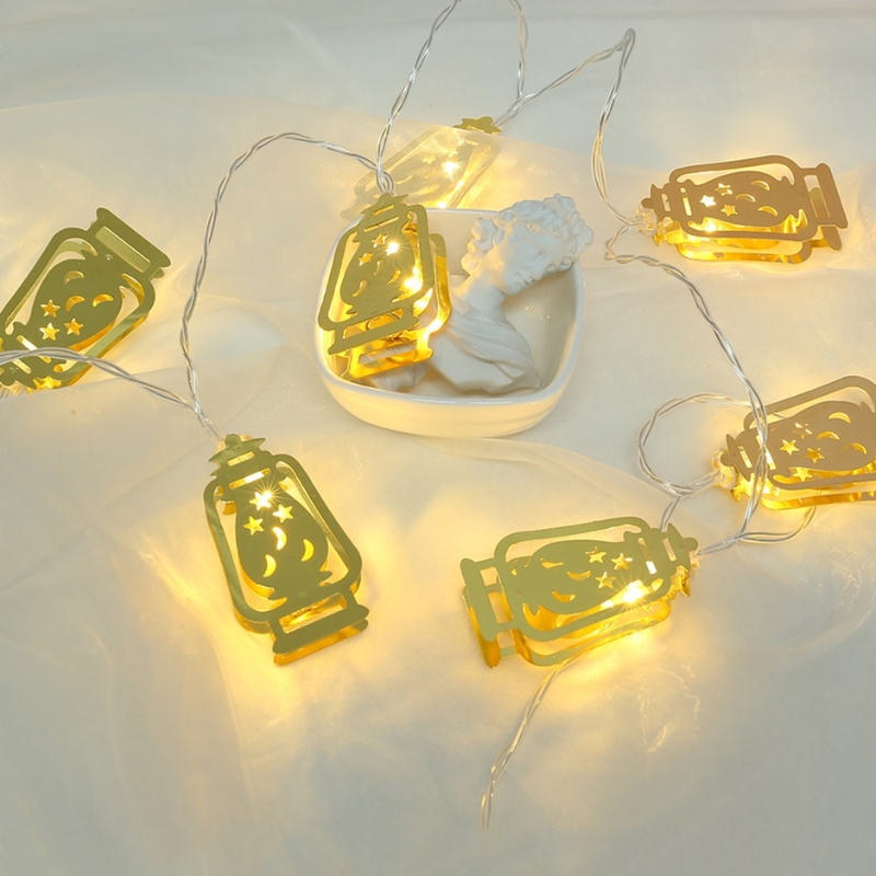 Guirlande lumineuse Fawanis de Ramadan 1.6 M / 10PCS - أضواء زينة رمضانية من فوانيس - الصورة 2