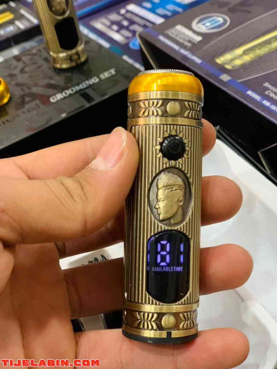 Ensemble de rasoir électrique pour hommes, tondeuse pour barbe et nez, chargeur USB, avec écran LCD - الصورة 2