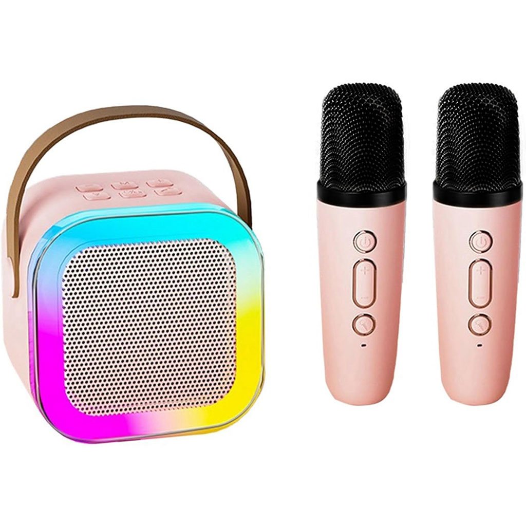 ساعة ذكية وسماعة كاريوكي مع ميكروفونين - الصورة 4