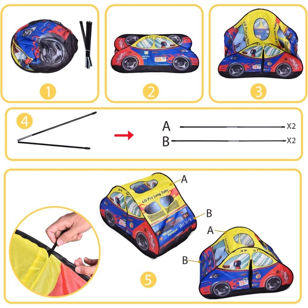 خيمة لعب سيارات السباق المنبثقة 50 - الصورة 6