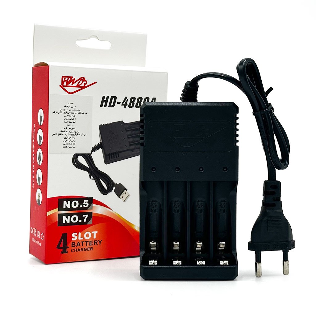 شاحن بطاريات لبطاريات AAA/AAA 1.2 فولت - الصورة 3