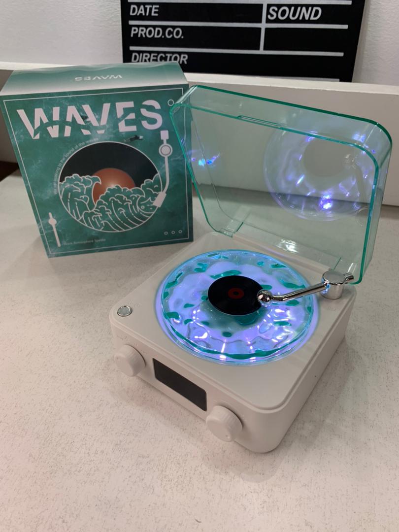 Lecteur Vinyle Sans Fil Bluetooth avec Effet Lumineux RVB – مكبر صوت بلوتوث - الصورة 2