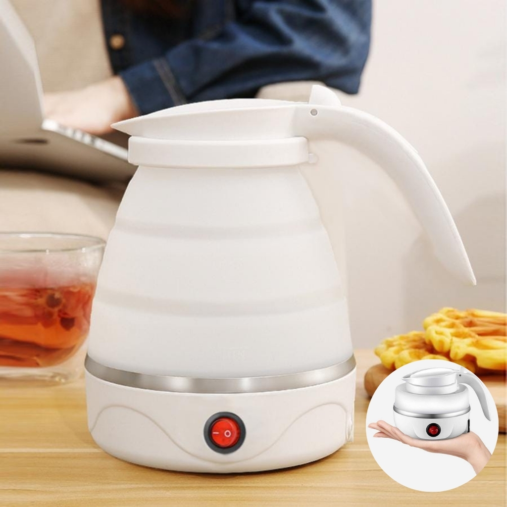 Bouilloire électrique pliable en silicone ,portable Avec indicateur de mise hors tension غلاية كهربائية قابلة للطي محمولة سيليكون - الصورة 7
