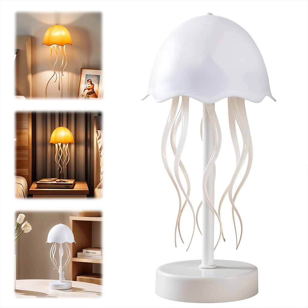 Lampe méduse RVB rechargeable avec capteur tactile et pieds dansants – مصباح ديكور على شكل قنديل - الصورة 5