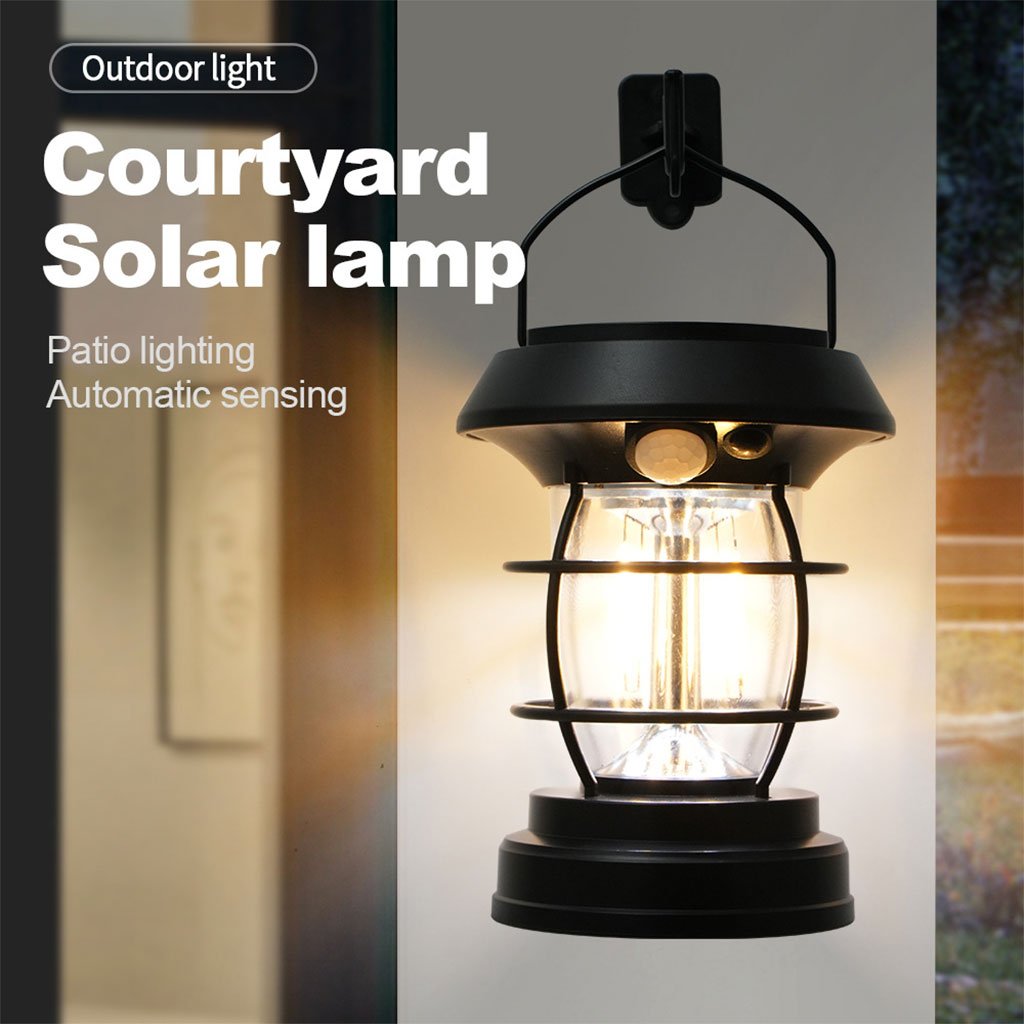 فانوس حديقة يعمل بالطاقة الشمسية مزود بمستشعر حركة 4 قطع - الصورة 6