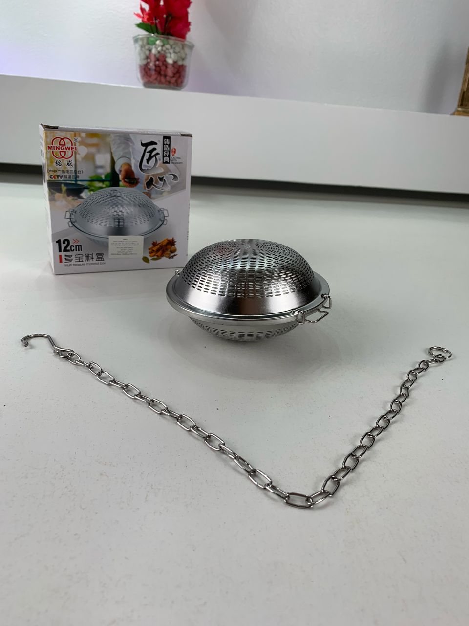 Passoire à Épices et Infuseur de Thé en Acier Inoxydable – مصفاة التوابل ومصفاة الشاي من الفولاذ المقاوم للصدأ - الصورة 2