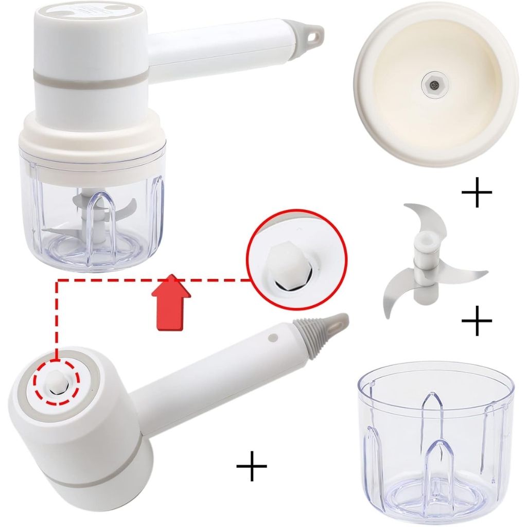 Hachoir Électrique Sans Fil 6-en-1 – مفرمة كهربائية لاسلكية متعددة الوظائف - الصورة 5