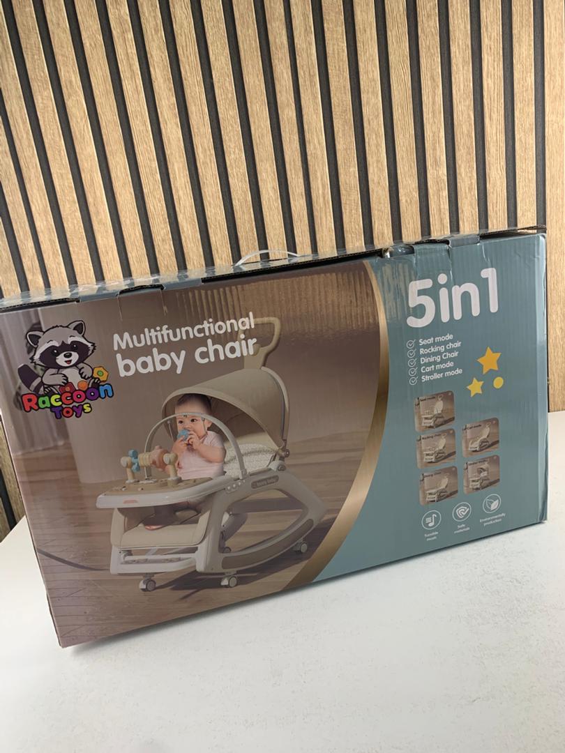 Chaise à bascule portable pour enfants avec poignée parentale inclinaison multi-positions – كرسي أطفال بعدة وضعيات للجلوس - الصورة 3