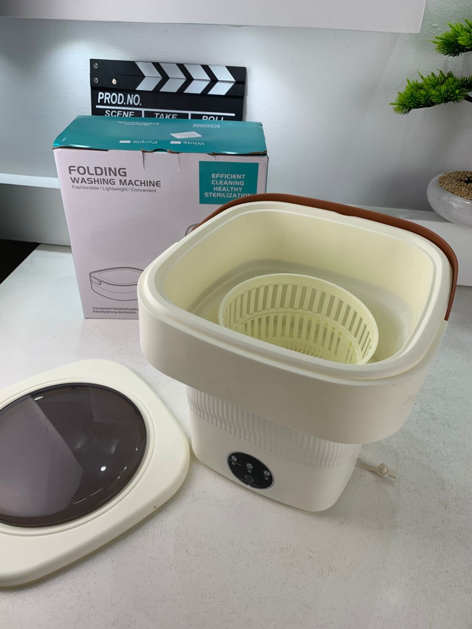 Mini Machine à Laver Pliable et Portable 3 Modes avec Fonction Déshydratation – غسالة ملابس محمولة - الصورة 3