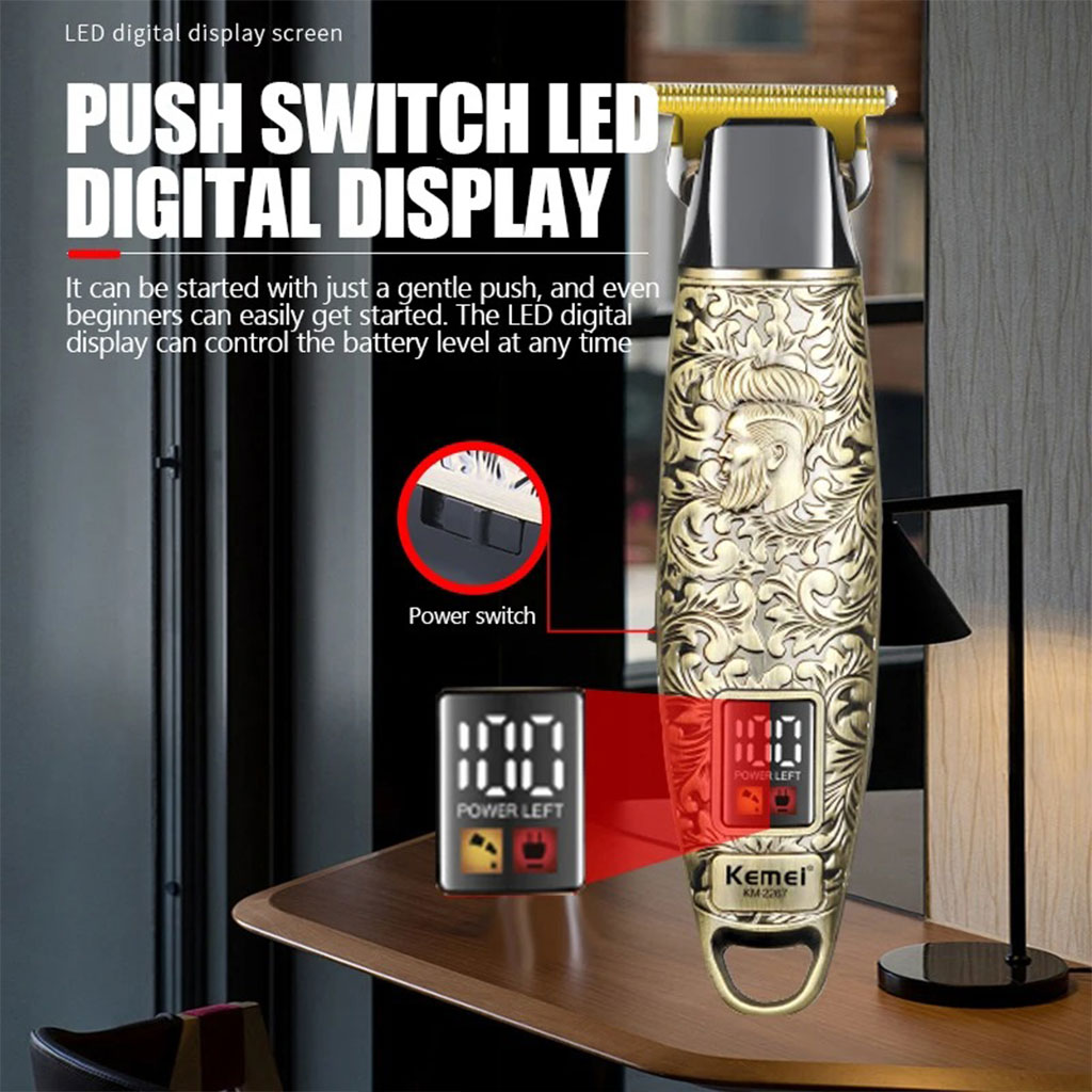 Kemei Tondeuse À Cheveux Professionnelle En Métal Km-2267 - الصورة 8