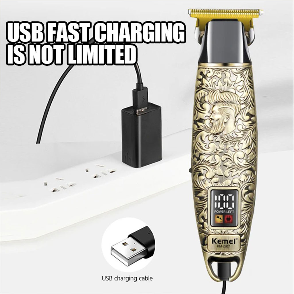Kemei Tondeuse À Cheveux Professionnelle En Métal Km-2267 - الصورة 6