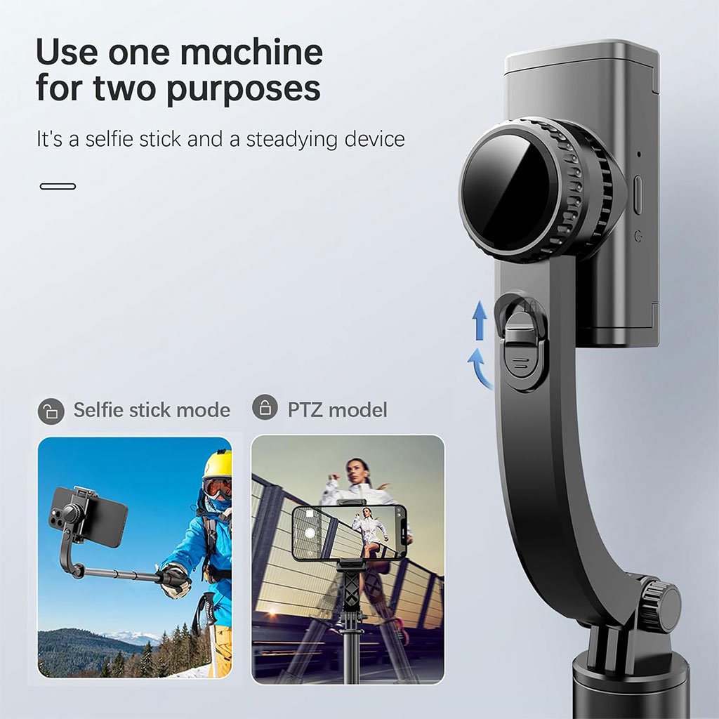 عصا سيلفي وحامل ثلاثي القوائم بذراع تلسكوبي L19 31 - الصورة 3