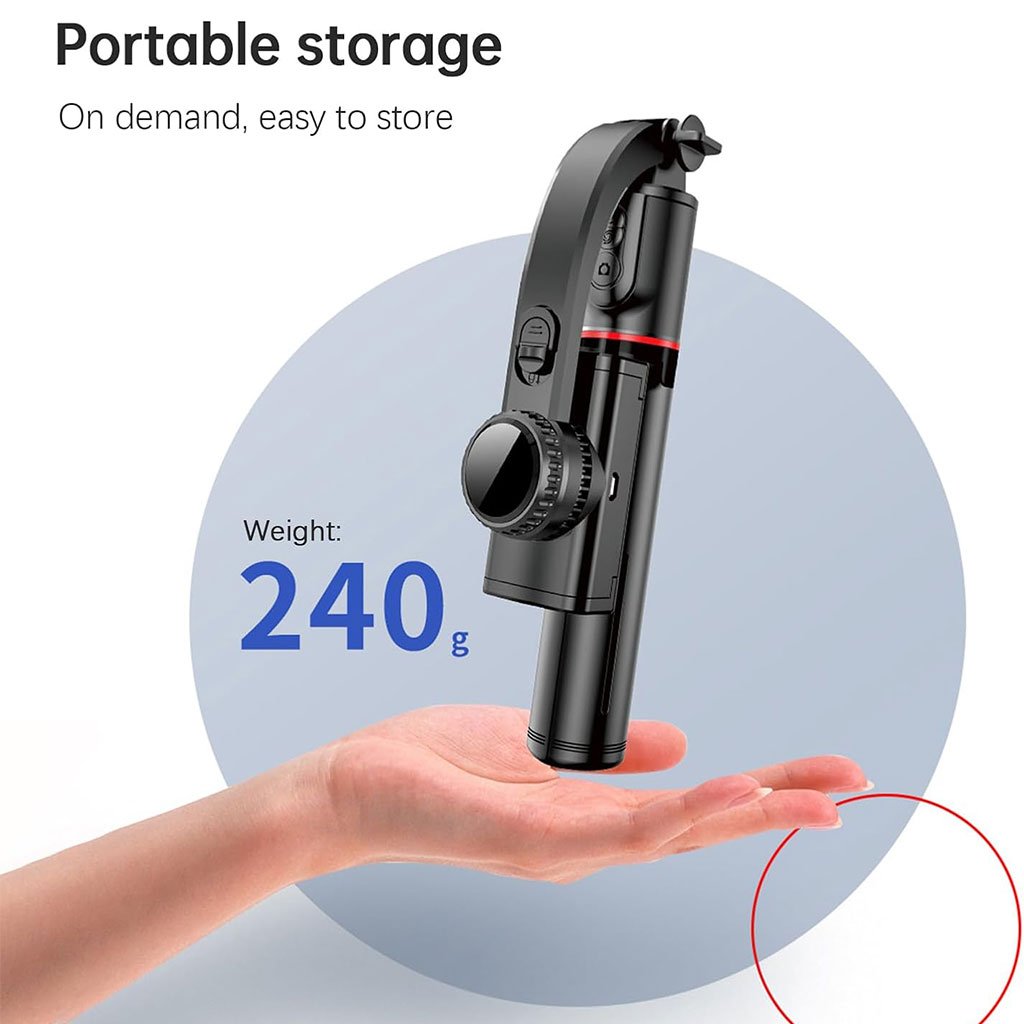 عصا سيلفي وحامل ثلاثي القوائم بذراع تلسكوبي L19 31 - الصورة 4