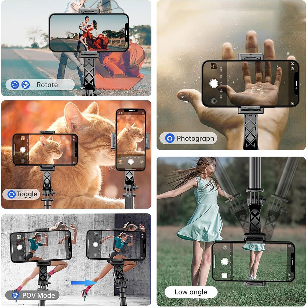 عصا سيلفي وحامل ثلاثي القوائم بذراع تلسكوبي L19 31 - الصورة 5