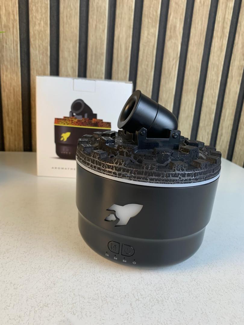 Humidificateur d’arôme à canon avec lumières LED colorées – معطر جو يضفي ديكور رائع في منزلك - الصورة 3