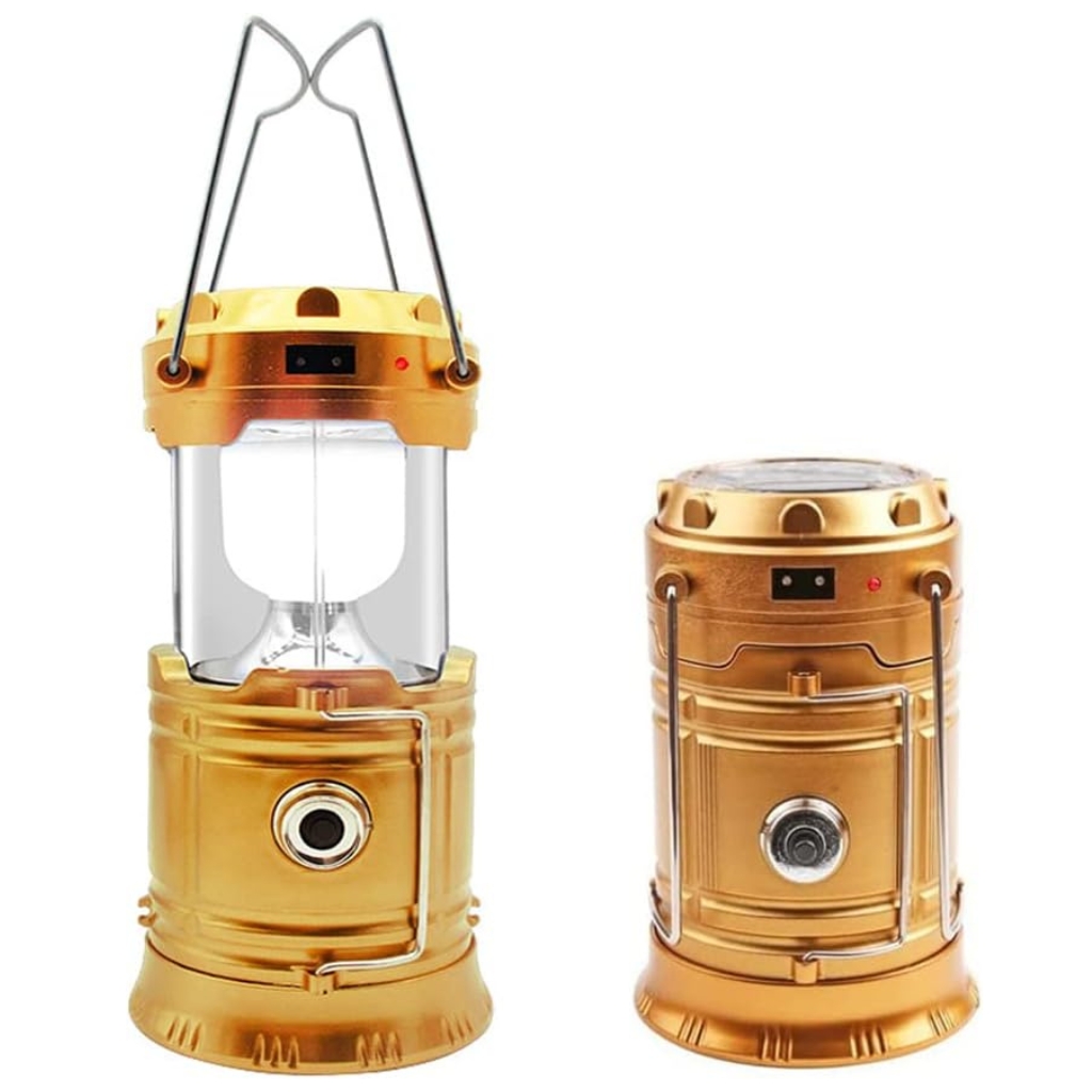 lampe de camping 2in1 rechargeable solaire pliable yd 3589
