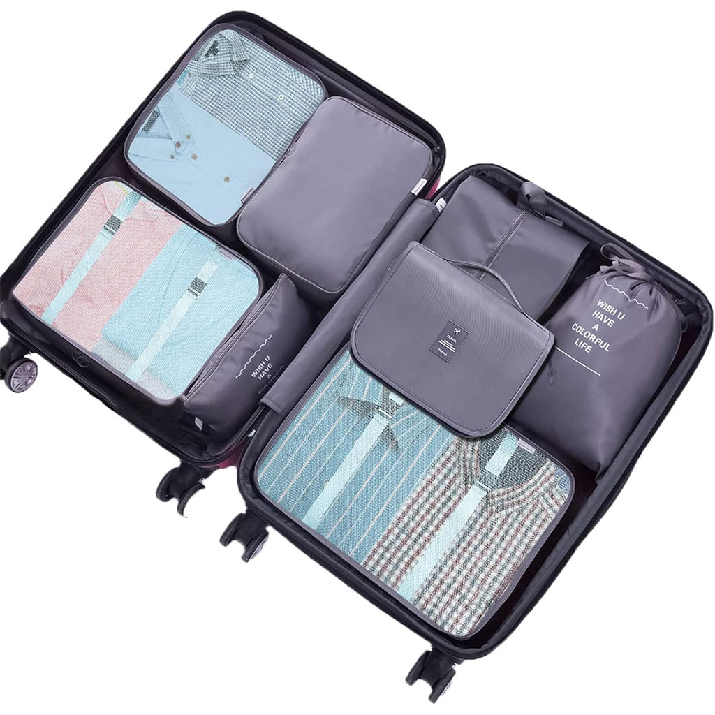 Organisateur Valise 8pcs Sac Rangement et Les Essentiels du Voyage - الصورة 7