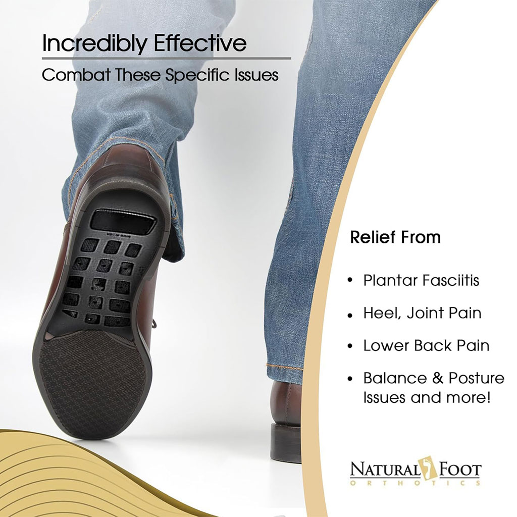 Natural Foot Orthotics Inserts pour fasciite plantaire – أفرشة أحذية للأقدام المسطحة - الصورة 5