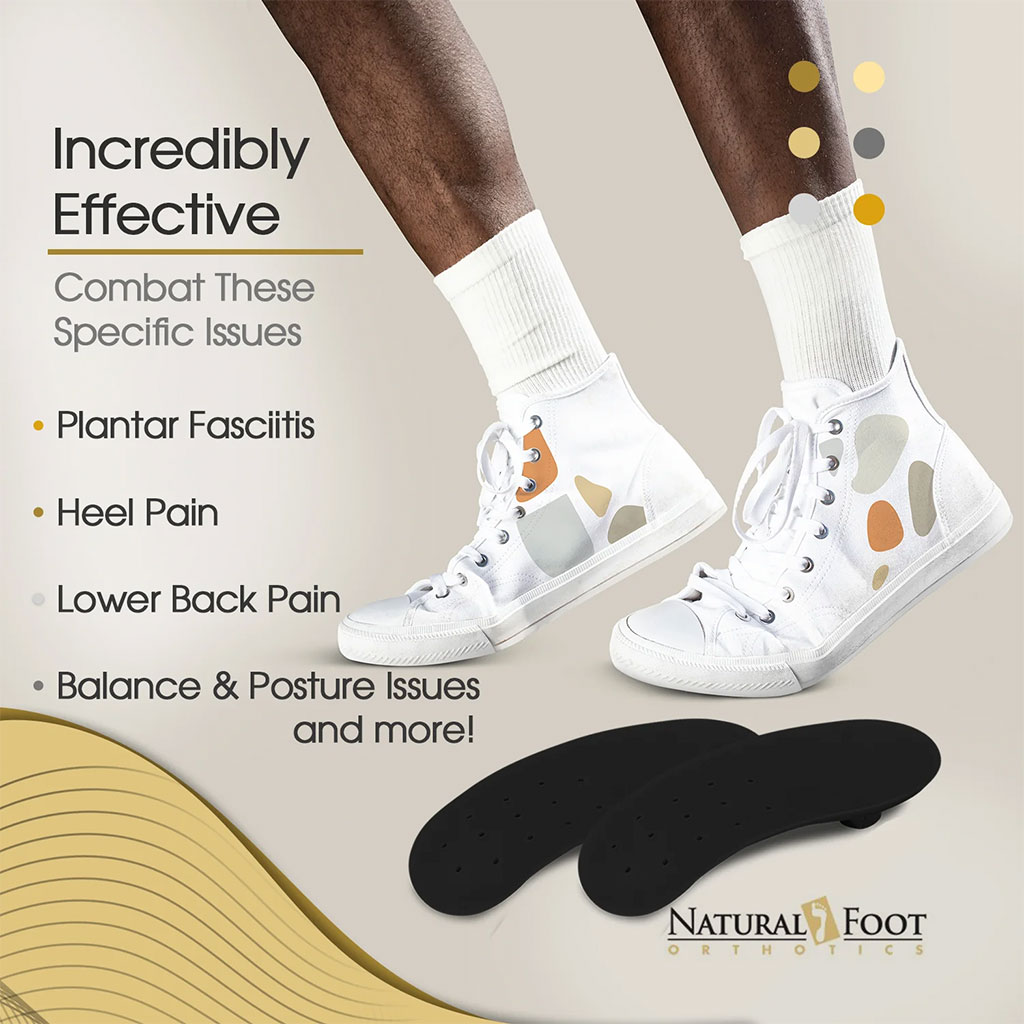 Natural Foot Orthotics Inserts pour fasciite plantaire – أفرشة أحذية للأقدام المسطحة - الصورة 6