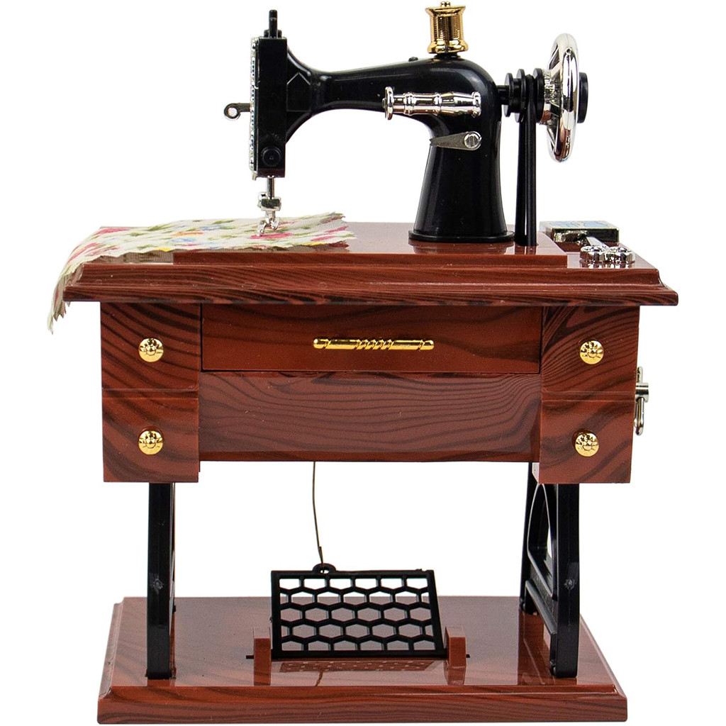 Boîte à Musique Miniature Machine à Coudre – ماكينة خياطة موسيقية - الصورة 6