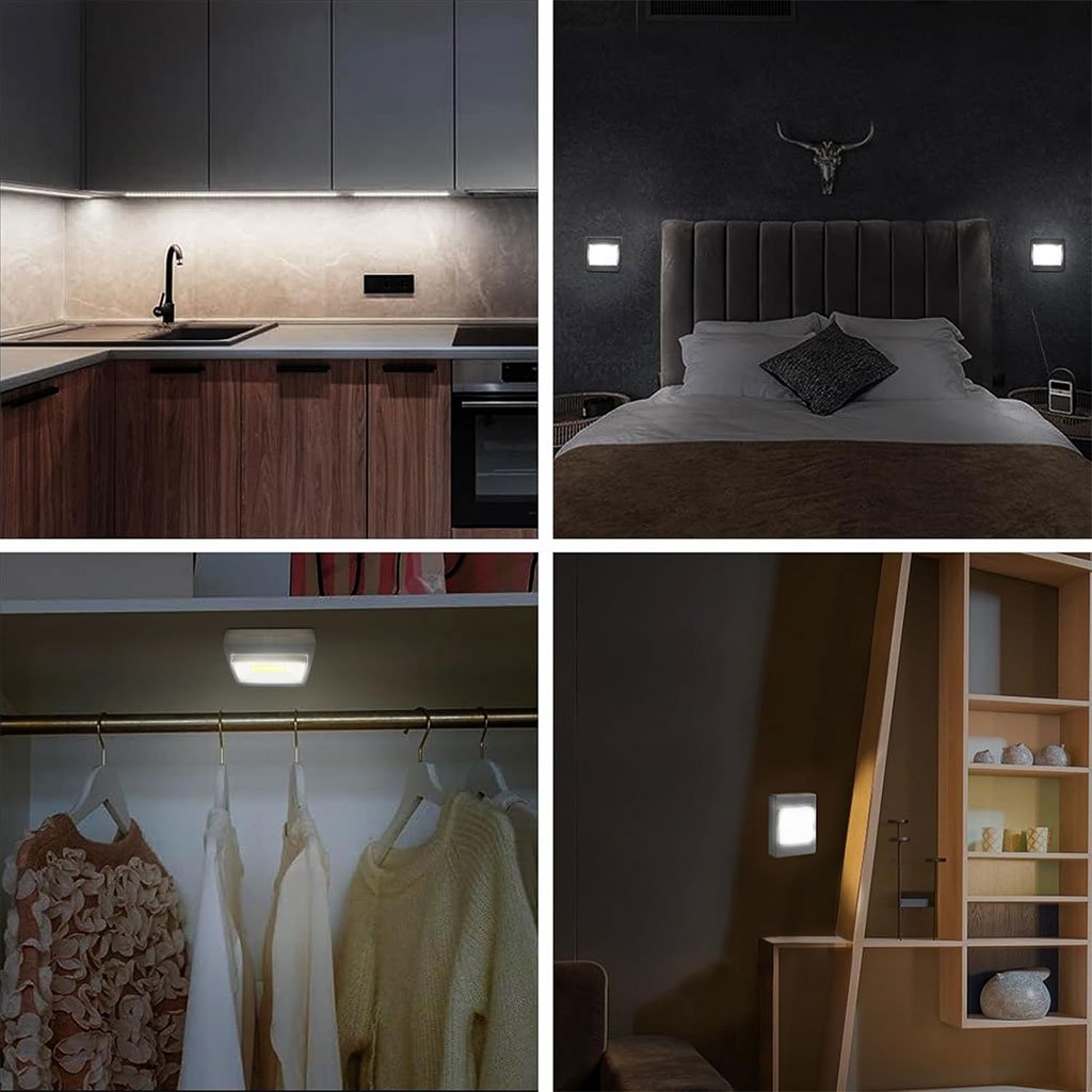 عبوة من 3 مصابيح قابلة للتشغيل بالمفتاح للخزانة - الصورة 5