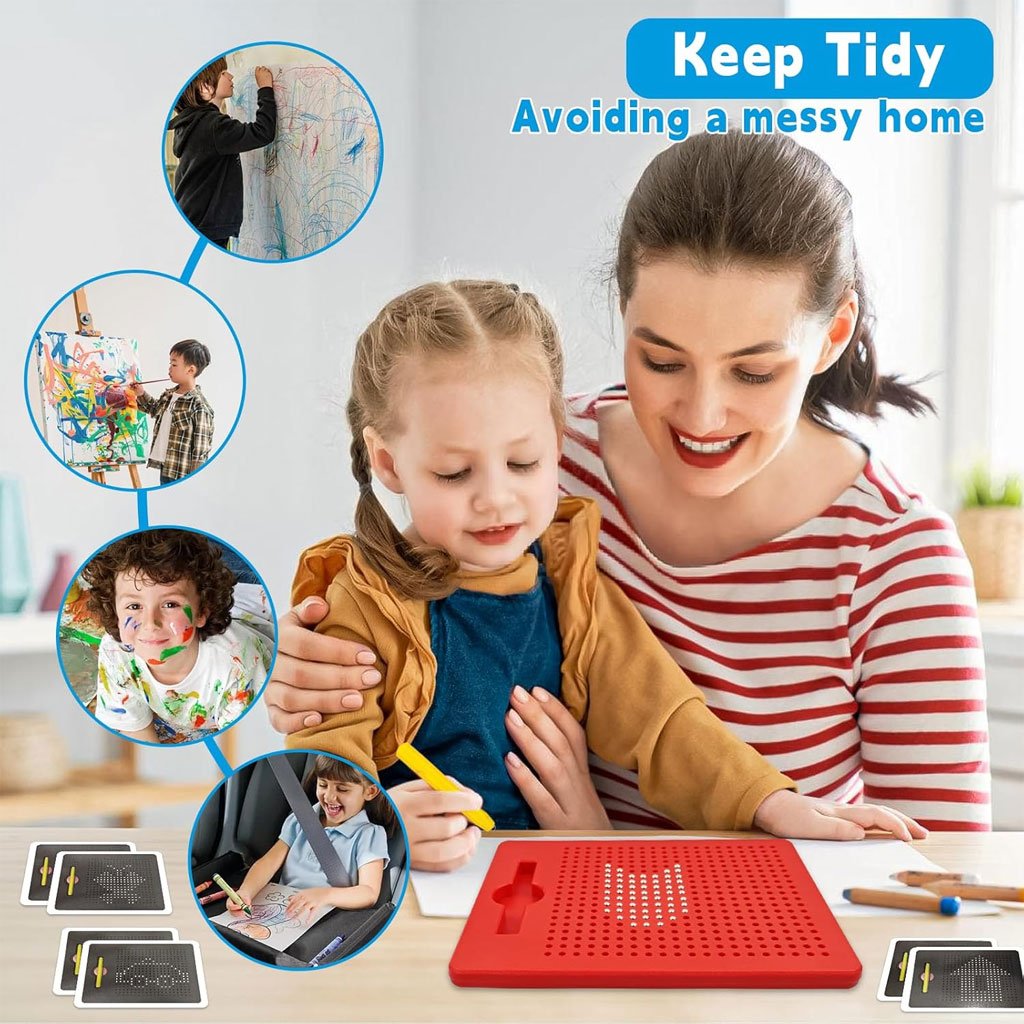 لوحة رسم مغناطيسية مع قلم - الصورة 6