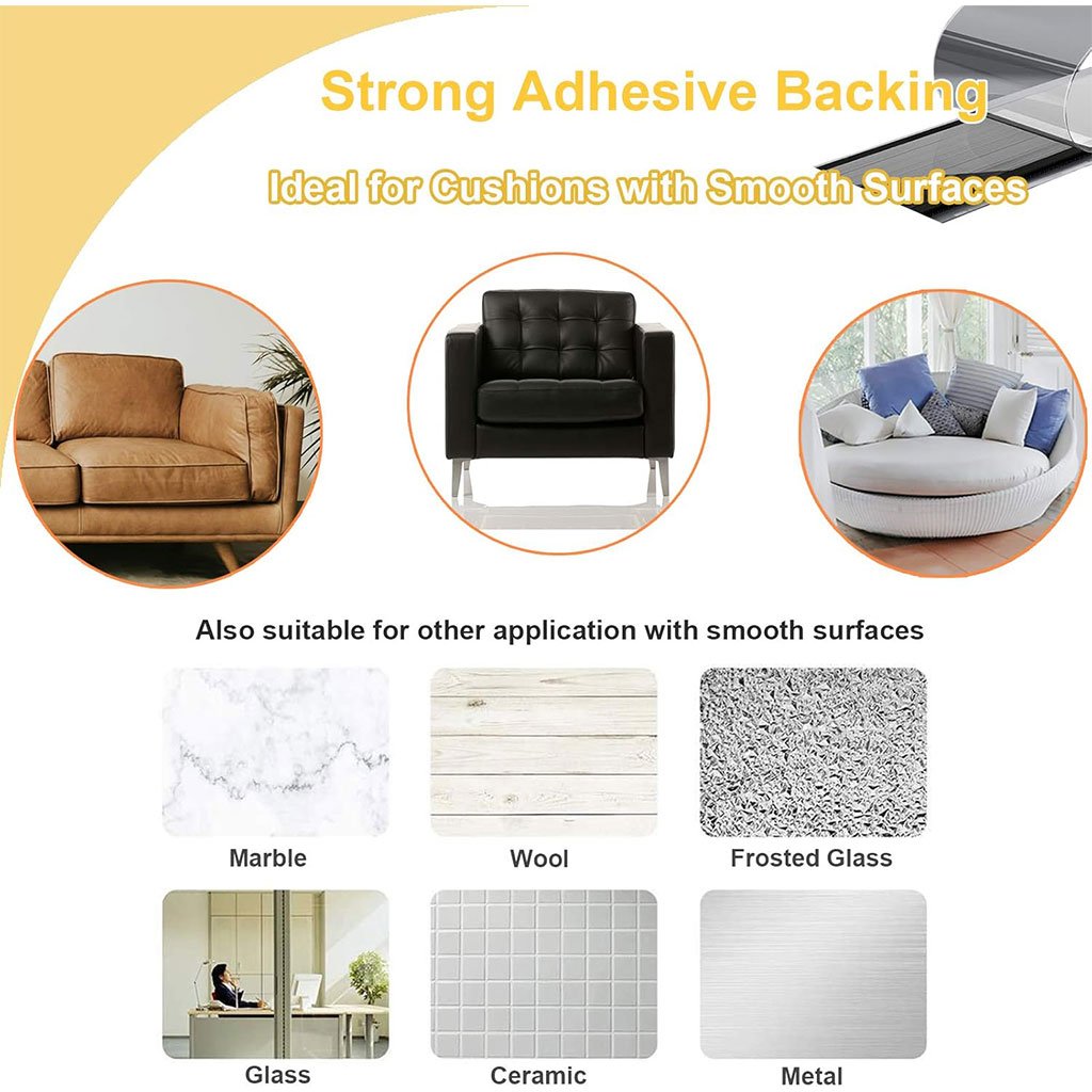 شريط فيلكرو أسود مزدوج الجوانب 200 سم × 2 - الصورة 4